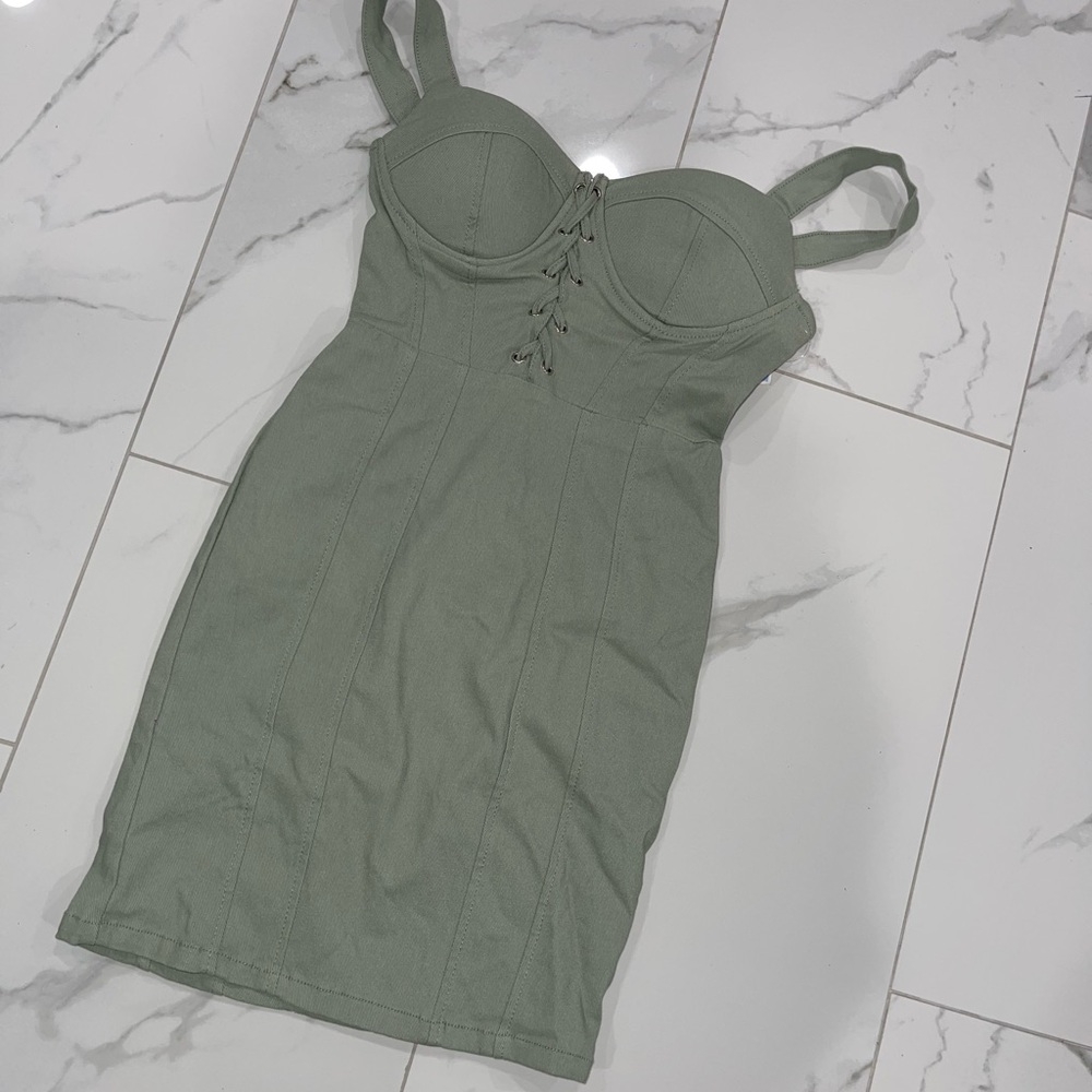 Haute Monde Light Green Dress